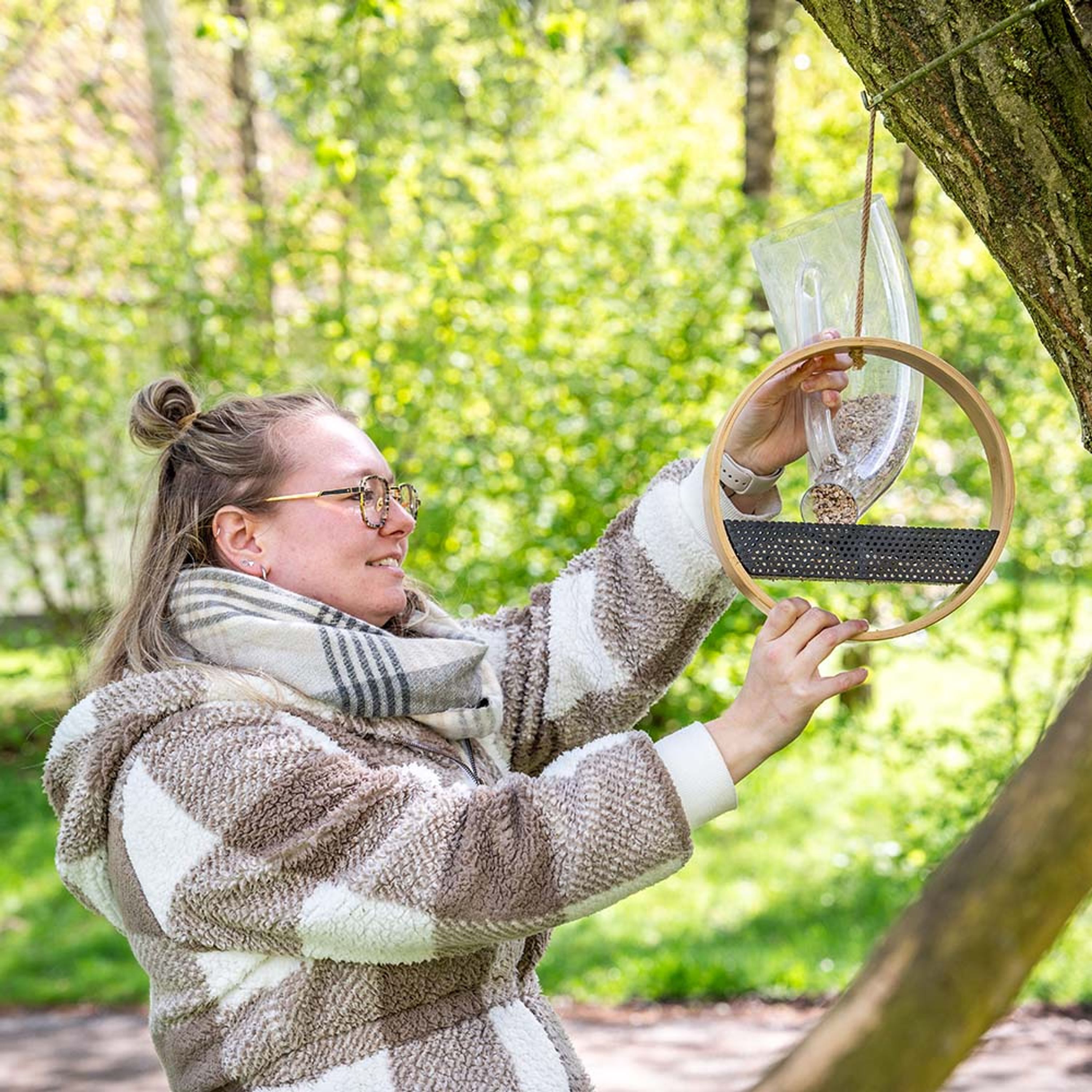 Saaten-Futterhaus „Osaka“ aus Bambus | CJ Wildlife
